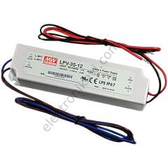 MeanWell LPV-35-12 12V 3A 36W IP67 Sabit Voltaj Güç Kaynağı
