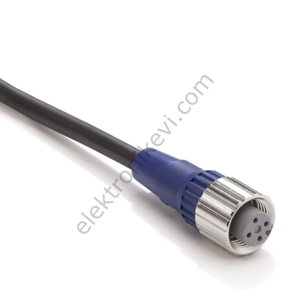 Omron M12 5 Metre 4 Pin Dişi Düz Sensör Soketi XS2F-LM12PVC4S5M