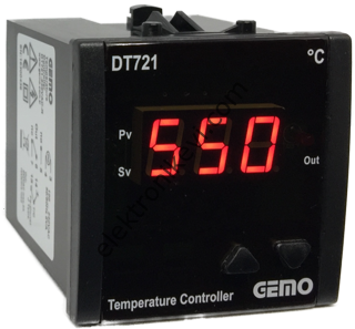 Gemo DT721-230VAC-R-K  K Tipi Röle Çıkışlı  ON/OFF Sıcaklık Kontrol Cihazı