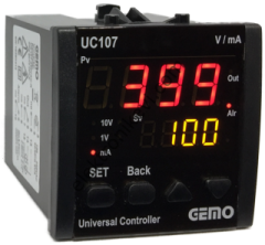 Gemo UC107-230VAC-S SSR Çıkışlı  Üniversal Kontrol Cihazı