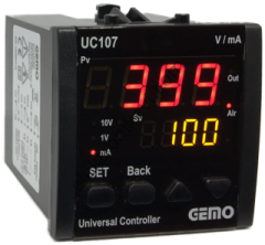 Gemo UC107-24V-S  SSR Çıkışlı Üniversal Kontrol Cihazı