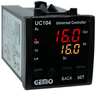 Gemo UC104-24V-S  SSR Çıkışlı Üniversal Kontrol Cihazı
