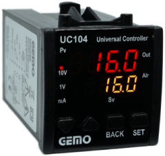 Gemo UC104-24V-S  SSR Çıkışlı Üniversal Kontrol Cihazı