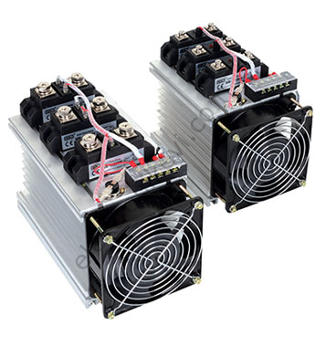 3SS-120-SF 120 Amper Trifaze  Fanlı Soğutuculu SSR