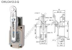 CNTD CWLCA12-2Q Açısal Kol Ayarlı Makaralı Limit Switch
