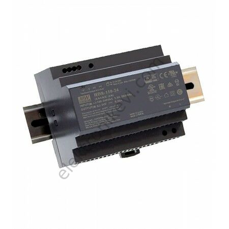 Meanwell HDR-150-24 24VDC 6.25A 150W Raya Montaj Güç Kaynağı