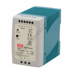 Meanwell MDR-100-12 12VDC 7.5A 100W Raya Montaj Güç Kaynağı