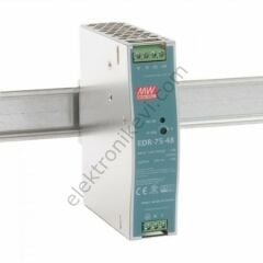 Meanwell EDR-75-48 48VDC 1.6A 76.8W Raya Montaj Güç Kaynağı