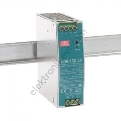 Meanwell EDR-150-24 24VDC 6.5A 150W Raya Montaj Güç Kaynağı