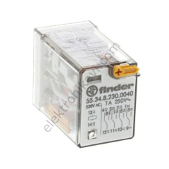 Finder 230VAC 7A Röle 55.34.8.230.0040