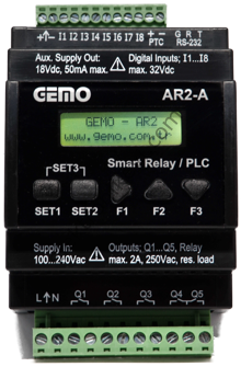 Gemo AR2-A-24VDC-8D-RTC Akıllı Röle