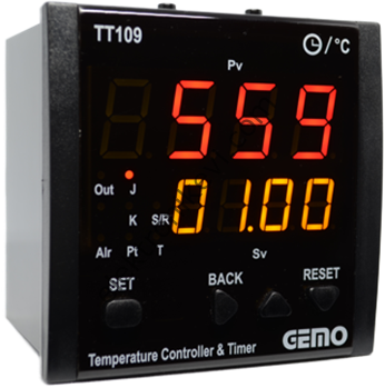 Gemo TT109A-230VAC-R Dahili Zaman Röleli Isı Kontrol Cihazı