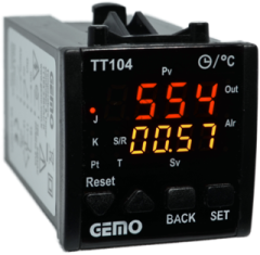 Gemo TT104-230VAC-S  Dahili Zaman Röleli Isı Kontrol Cihazı