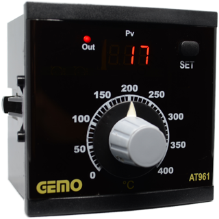Gemo AT961-230VAC-R  Analog SET'li ON/OFF Sıcaklık Kontrol Cihazı