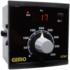 Gemo AT961-230VAC-R  Analog SET'li ON/OFF Sıcaklık Kontrol Cihazı