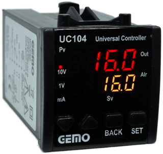 Gemo UC104-230VAC-S SSR Çıkışlı  Üniversal Kontrol Cihazı