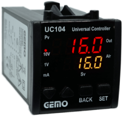Gemo UC104-230VAC-S SSR Çıkışlı  Üniversal Kontrol Cihazı