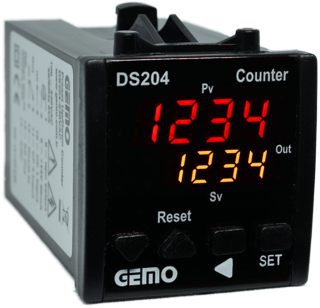 Gemo DS204-230VAC  4 Haneli Sayıcı