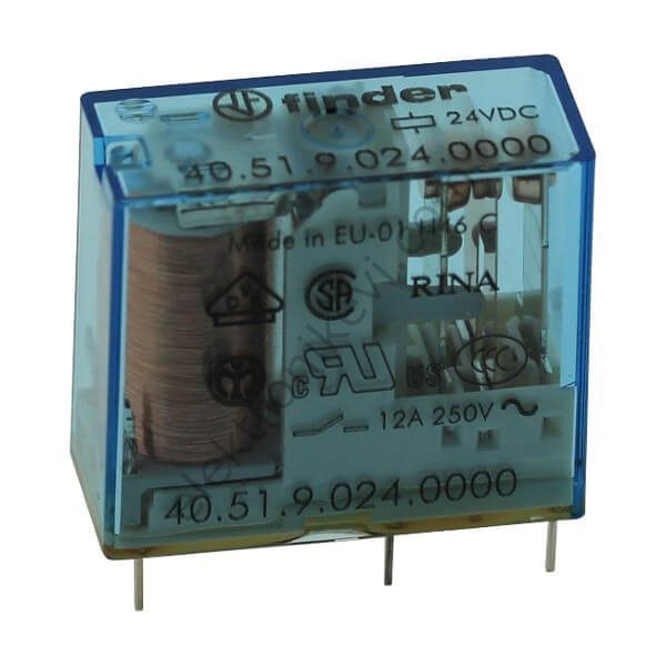 Finder 10A 24V DC Röle 40.51.9.024.0000