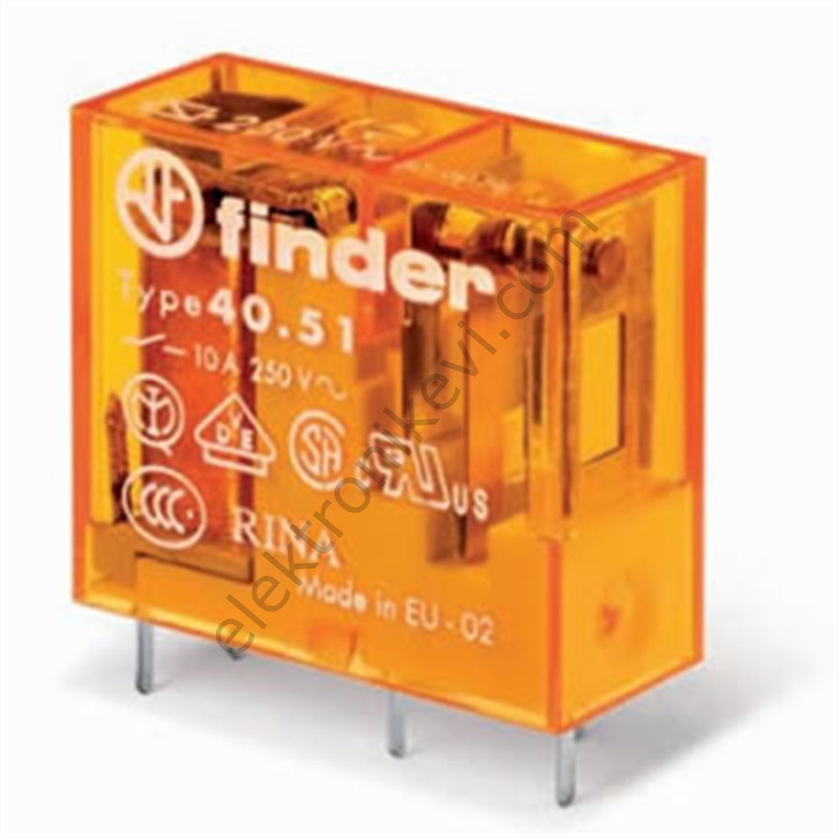 Finder 230VAC 10A PCB Minyatür Röle 40.51