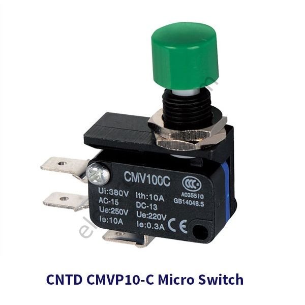 CNTD Micro Switch CMVP10-C Dikey Yeşil Kafalı | Elektronik Evi