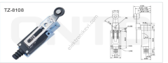 CNTD TZ-8108 Limit Switch Açısal Kol Ayarlı Makaralı