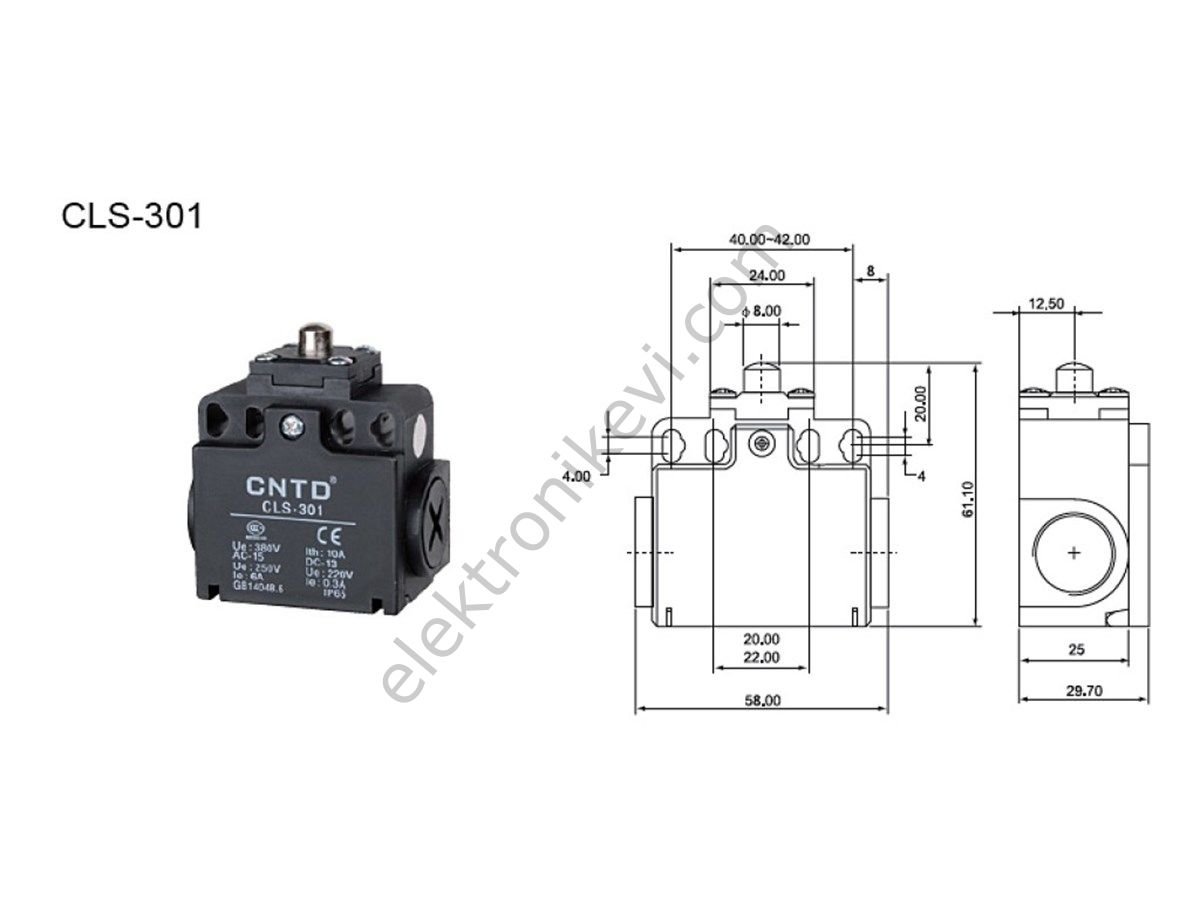 CNTD CLS-301 Limit Switch Doğrusal Pim (Geniş  Gövde)