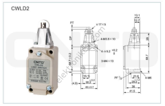 CNTD CWLD2 Limit Switch Doğrusal Ters Makaralı Pim