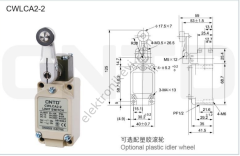 CNTD CWLCA2-2 Limit Switch Açısal Kol Makaralı