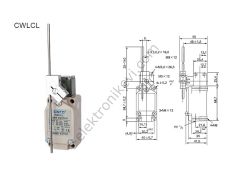CNTD CWLCL Limit Switch Açısal Kol Ayarlı Çubuk
