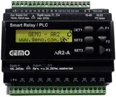Gemo AR2-A-230VAC-12D2A-RTC Akıllı Röle