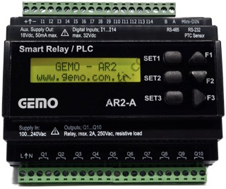 Gemo AR2-A-24VDC-14D-RTC PLC Akıllı Röle