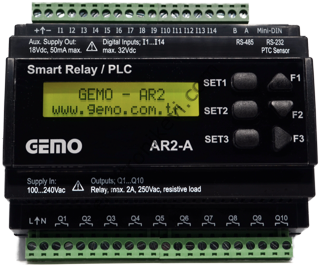 Gemo AR2-A-24VDC-14D-TR-RTC PLC Akıllı Röle