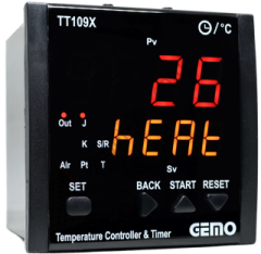 Gemo TT109X-24V-R Dahili Zaman Röleli Isı Kontrol Cihazı