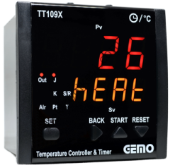 Gemo TT109X-230VAC-R Dahili Zaman Röleli Isı Kontrol Cihazı