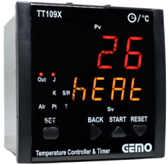 Gemo TT109X-230VAC-R-S Dahili Zaman Röleli Isı Kontrol Cihazı