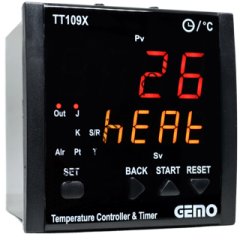 Gemo TT109X-230VAC-S Dahili Zaman Röleli Isı Kontrol Cihazı