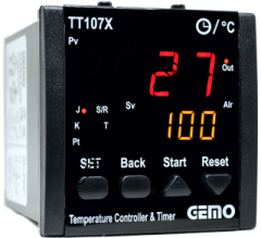 Gemo TT107X-230VAC-S-S Dahili Zaman Röleli Isı Kontrol Cihazı