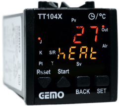 Gemo TT104X-230VAC-S-S Dahili Zaman Röleli Isı Kontrol Cihazı