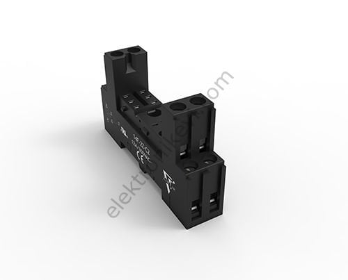 Tron SC-42 40.52 Röle İçin 8 Pin Ray Montaj Kısa Tip Soket