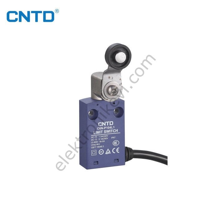 CNTD C6N-P104-L2 Açısal Kol Plastik Makaralı  Limit Switch