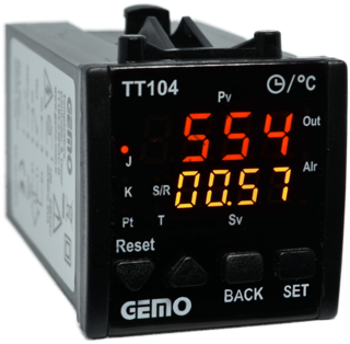 Gemo TT104-230VAC-S-S  Dahili Zaman Röleli Isı Kontrol Cihazı