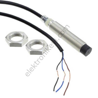 Omron E2B-M12LN08-WP-B1  2M  M12 8MM Algılama PNP-NO Endüktif Sensör