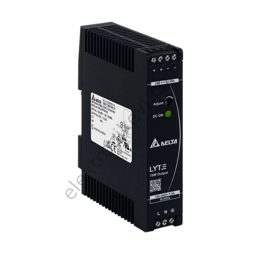 Delta DRL-24V75W1AZ LYTE Ray Tipi Güç Kaynağı - 24V 75W,24V 3,13A Çıkışlı Plastik Kasa
