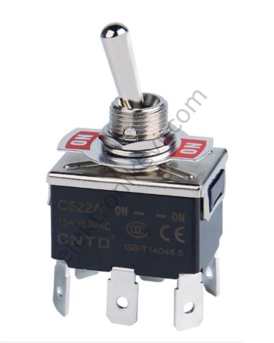 C522A C5 SERİSİ (15 A) – Çift Kutuplu  CNTD Toggle Anahtar
